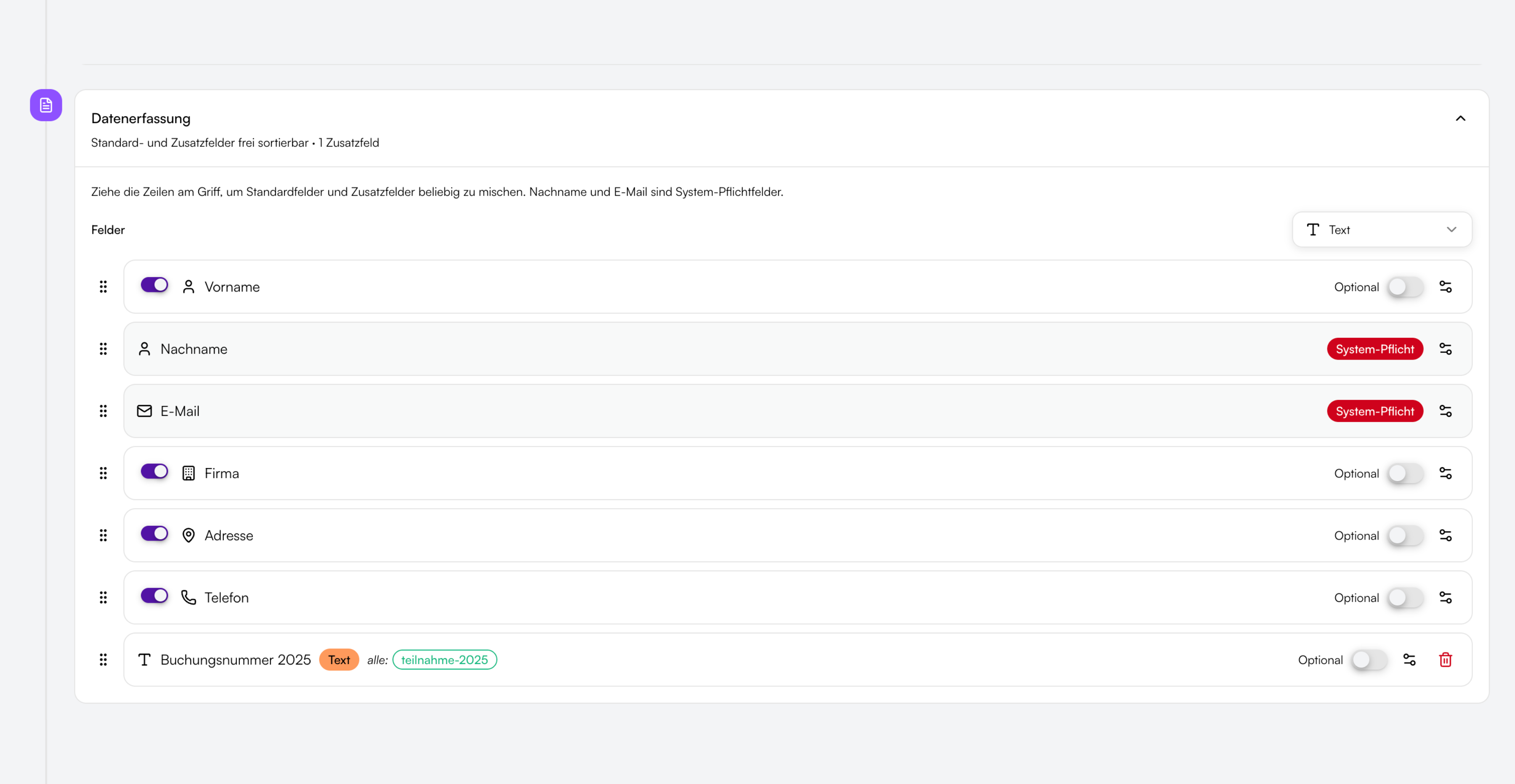 Show fields & messages conditionally