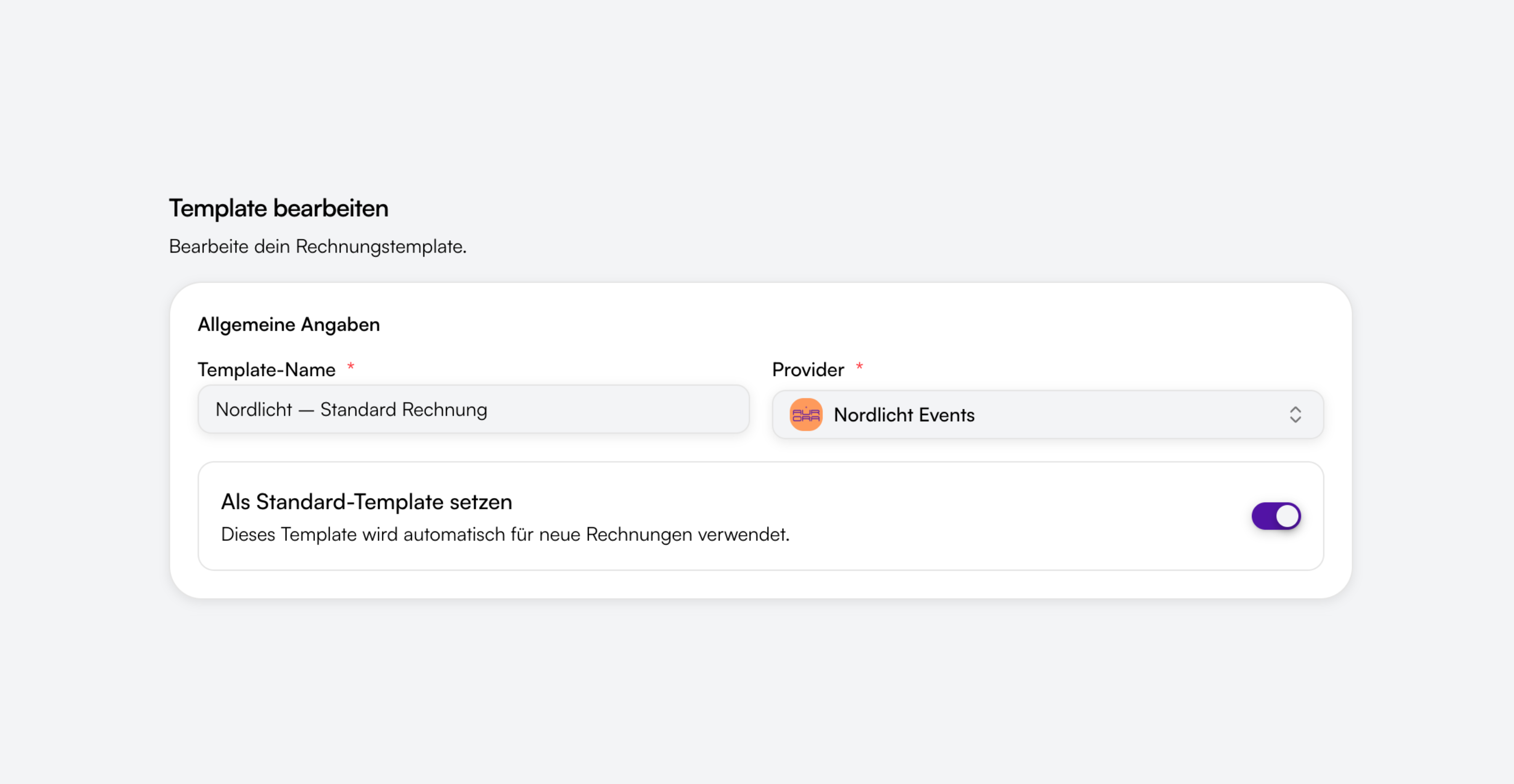 Configure settings